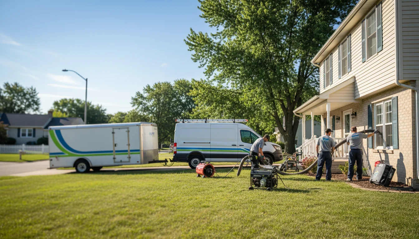 Flooded Basement Restoration And Cleanup With Repair in Reading, MI near me